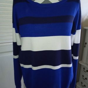 Cable & Gauge royal blue xl sweater